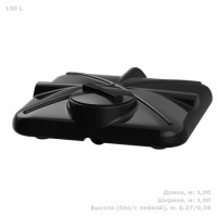 Бак для душа Полимер-Групп "Роса" 130 л с лейкой