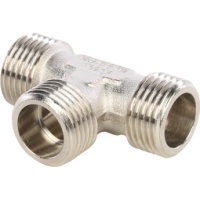 Тройник Stout наружная резьба никелированный 3/4