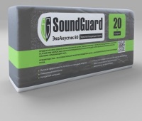 Плита звукопоглощающая SoundGuard ЭкоАкустик 80 1250х600х20мм (7,5 м2 в уп)