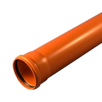 Труба Ostendorf KGEM 110x3,2x1000 мм SN4 для наружной канализации