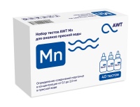 AWT набор тестов Mn (марганец от 0,05 до 2 мг/л. 40 тестов)