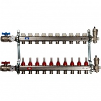 Коллектор Stout из нержавеющей стали в сборе с расходомерами 1/3/4x10, SMS 0907 000010