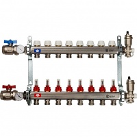 Коллектор Stout из нержавеющей стали в сборе с расходомерами 1/3/4x8, SMS 0907 000008