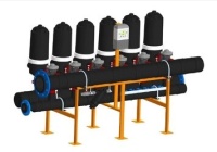 Система дисковой фильтрации NOWATECH с автоматической промывкой 6 фильтра 2", 130 микрон, до 199 м3/час 