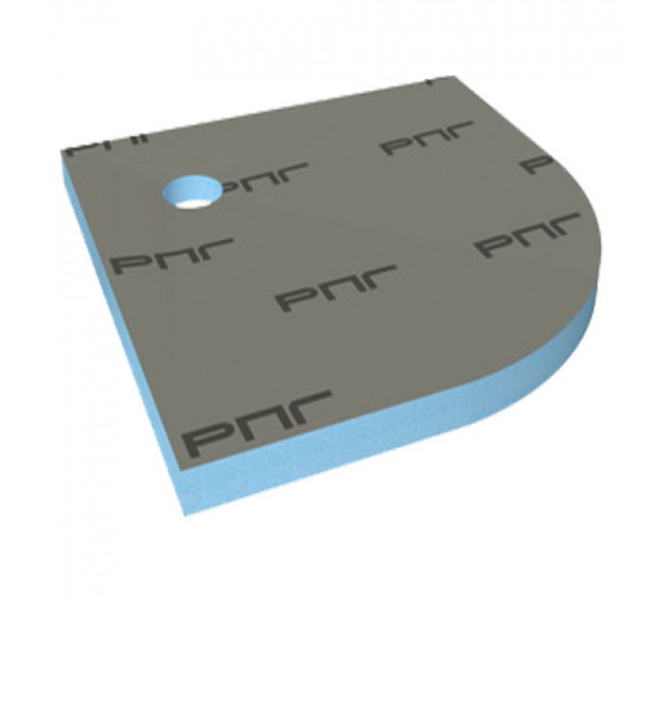 Душевой поддон полукруглый Ruspanel 1000х1000х50 мм