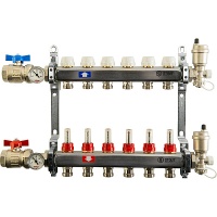 Коллектор Stout из нержавеющей стали в сборе с расходомерами 1/3/4x13, SMS 0907 000013