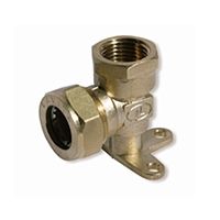 Угол Lavita 20 x 3/4" ВР с креплением для нержавеющей трубы