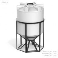 Емкость Полимер-Групп K 2000 литров с обрешеткой