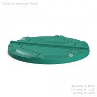 Люк пластиковый Полимер-Групп "Роса" (зеленый)