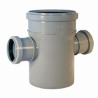 Крестовина Политэк 110-50-50-90° одноплоскостная для внутренней канализации