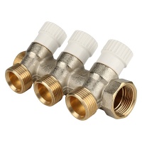 Коллектор Stout с регулировочными вентилями 3/4x3/4EK с 3 отводами, SMB 6851 343403