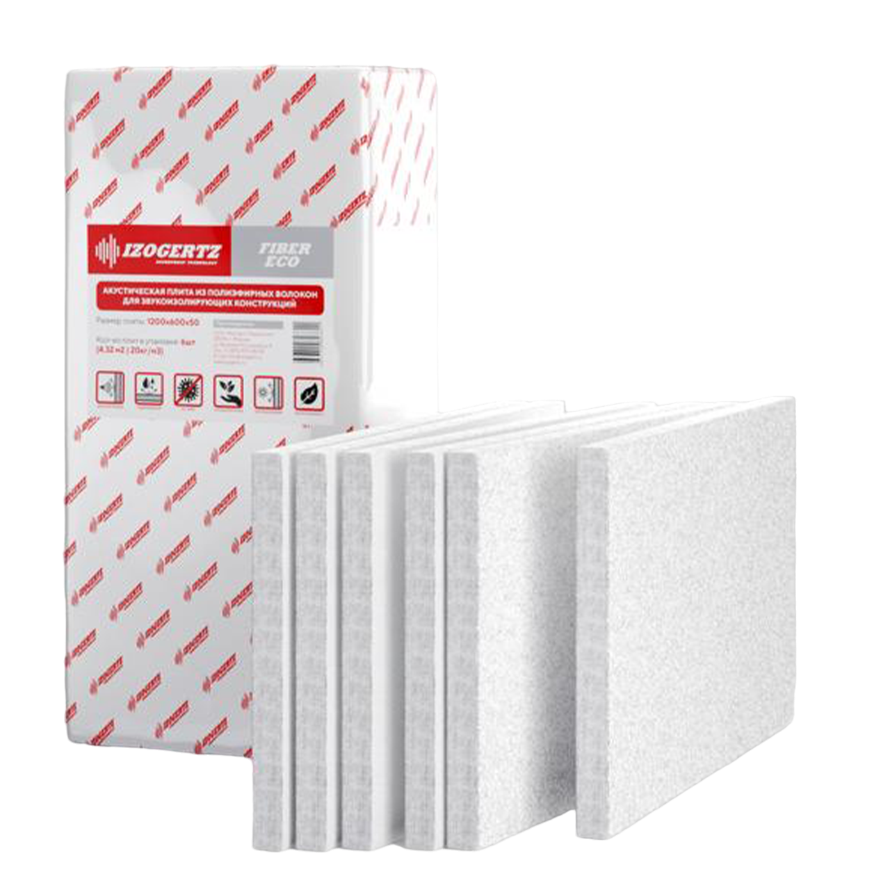 Звукопоглощающая плита Izogertz Fiber Eco