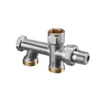 Насадка присоединительная Oventrop Uno для однотруб.с-м Ду15 G 3/4 HP для перепут. прям. и обр.линий