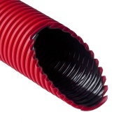 Труба двустенная NASHORN ПНД/ПВД 200 мм SN8 защитная красная 6 м